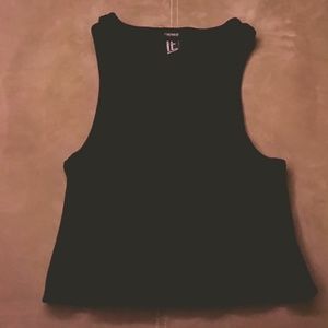 Ribbed Sweater Tank Cropped Top